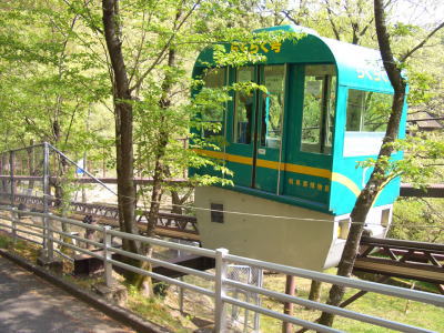 百年公園内にあるスロープカー