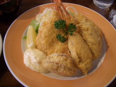 ミックスフライランチ