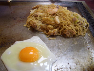 富士の焼そばの出来上がり