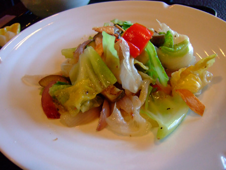 軽井沢村民食堂野菜炒め