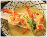 づゅる麺池田 タイカレーつけ麺の海老