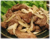 串焼・焼鳥 だいやす 肉のニンニク炒め