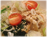 元祖一条流がんこ本家 客分・目黒店 鶏冷麺の具