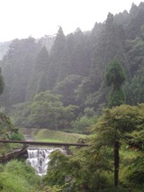 温泉に向かって