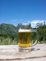 鏡平山荘生ビール