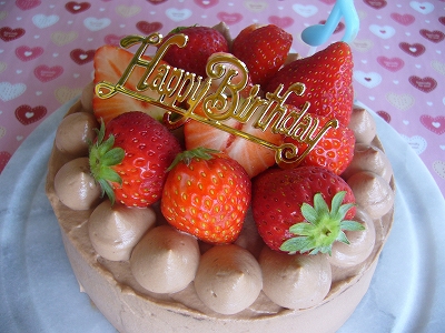 苺チョコデコ誕生日