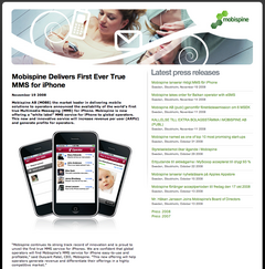 Mobispine Delivers First Ever True MMS for iPhone