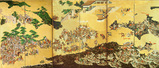 「一ノ谷合戦・二度之懸図屏風」(岐阜博物館蔵)