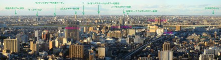 北側景色 解説付き