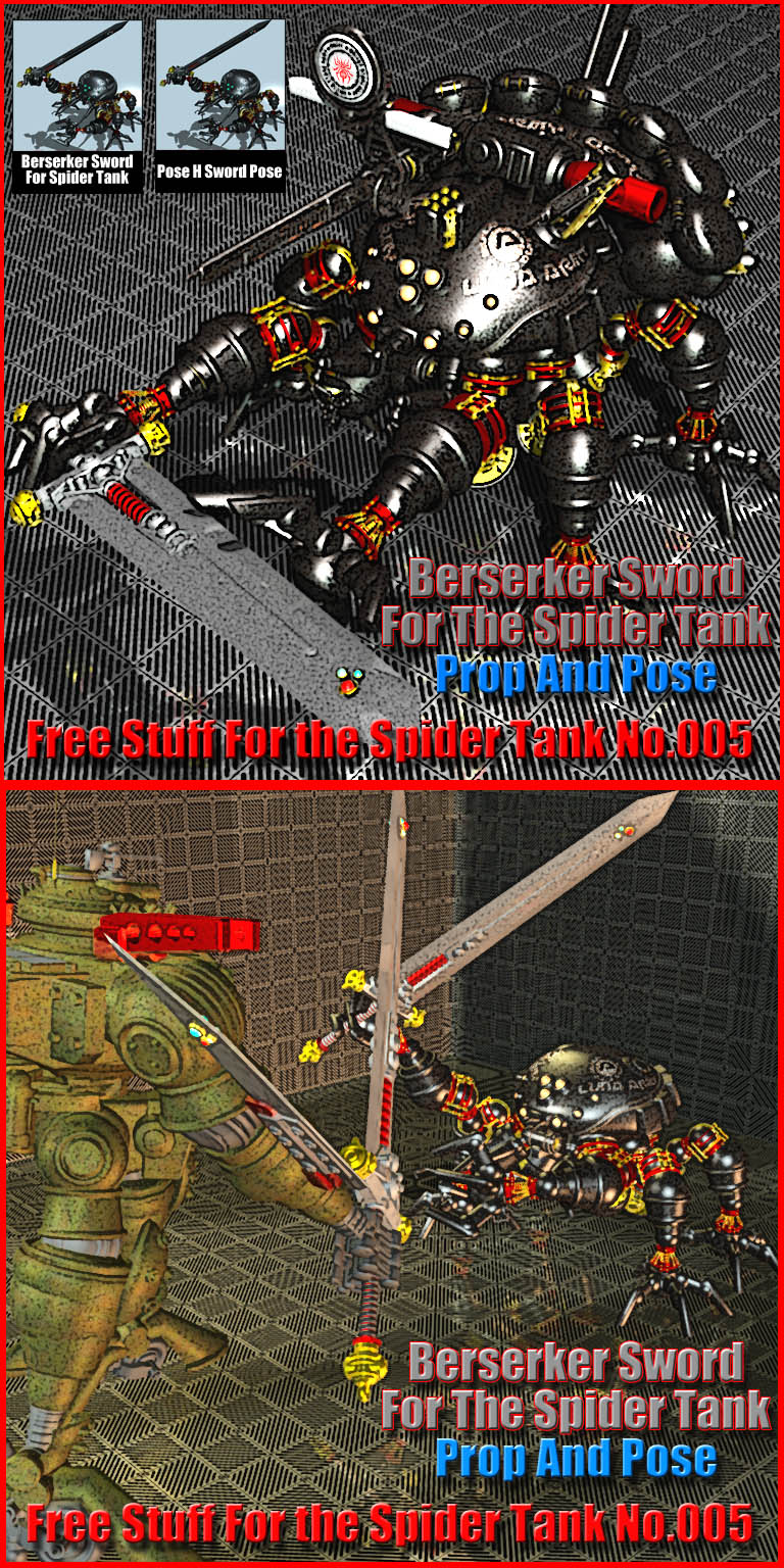 Berserker Sword For Spider Tank SP