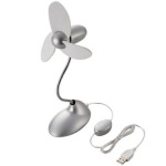 ELECOM FAN-U16SV ハイパワー&静音設計 台座付きUSB扇風機