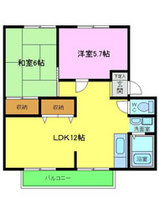 富田林市賃貸不動産/サンビレッジ杉山間取り