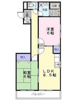 堺市賃貸不動産/メゾンドベルベ間取り