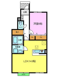 高石市賃貸不動産/ルミエールマゴシV間取り