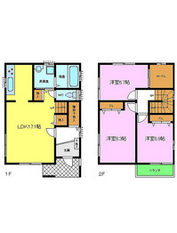 堺市北区賃貸不動産/フジパレス戸建 間取り