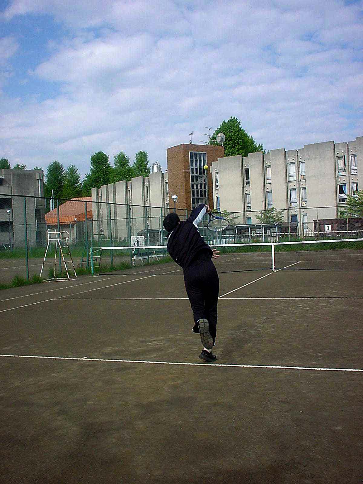 早朝テニス