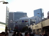 HEPナビオ先端から見た新阪急ビル全景
