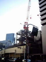 阪急百貨店建て替え工事現場東面全景