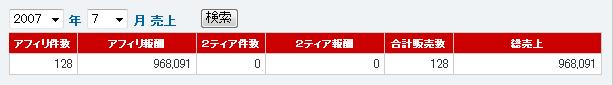 インフォトップ2007.07月報酬