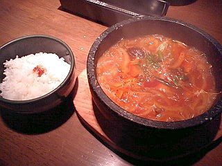 築地とうがらしのチゲライス