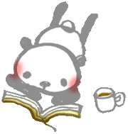 本を読んでいるパンダ