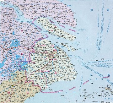 上海短期留学・上海市広域地図