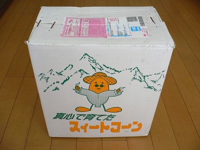 とうもろこし到着