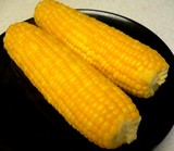 レンジでチンしたトウモロコシ
