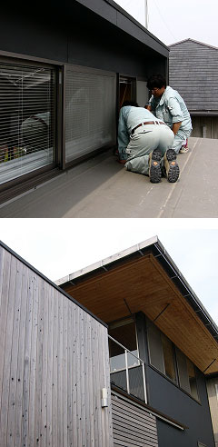 岬町の家 大庇