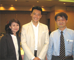 中田 宏 市長とポパイ&オリーブ