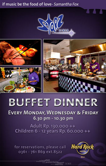 Hard Rock HOTEL Bali Buffet Dinner