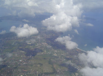 上空から見たバリ島