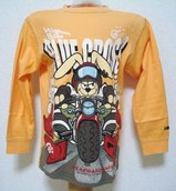 ブルークロス長袖TシャツUSED