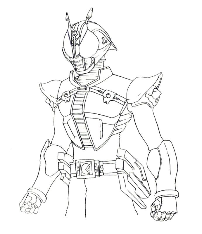 kamen rider coloring pages - photo #10