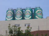 青島ビールの屋上