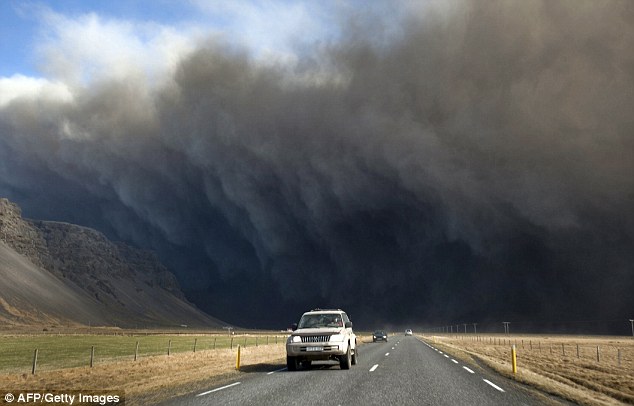 アイスランドの火山噴火