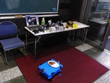 無事カレー到着、展示はこんな感じ