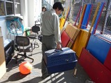 うちのタカコのケージで治療棟に運ばれるタヌコ、いつか恩返しをするんだぞ。