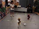 ROBO-ONEサッカー体験もしてもらいました。