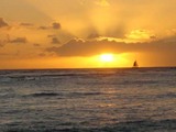 sunset at wikiki