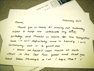 letter from Cat
