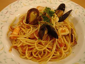 デニーズ・漁師風トマトスパゲティ