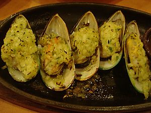 ムール貝のガーリック焼き