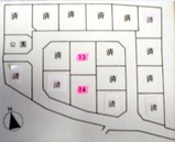 売地 境 区画図面