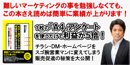 岡本達彦/A41枚アンケートで利益を5倍にする方法