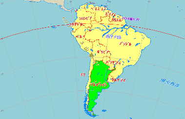 アルゼンチン位置図
