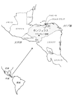 ホンジュラス地図
