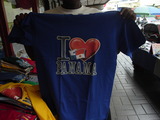 I LOVE PANAMA Tシャツ 青