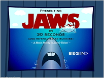 Jaws in 30 seconds with bunnies.