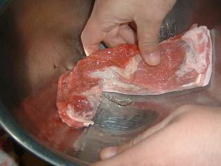 ハチミツをすり込むすり込む